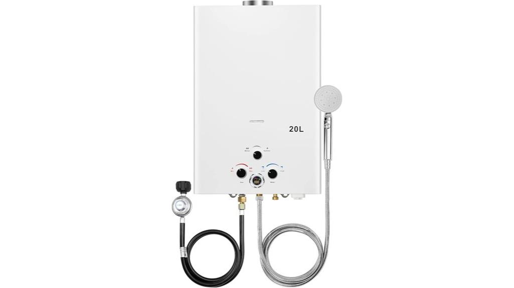 portable propane hot water