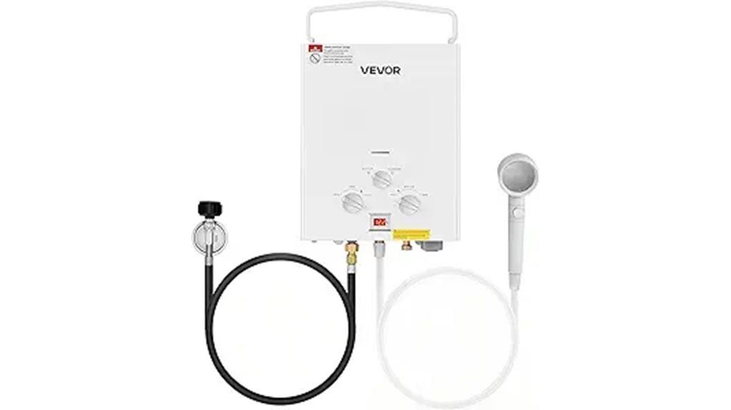 portable propane water heater