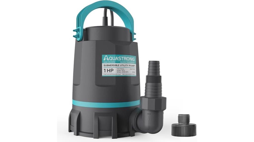 powerful 1 hp sump pump