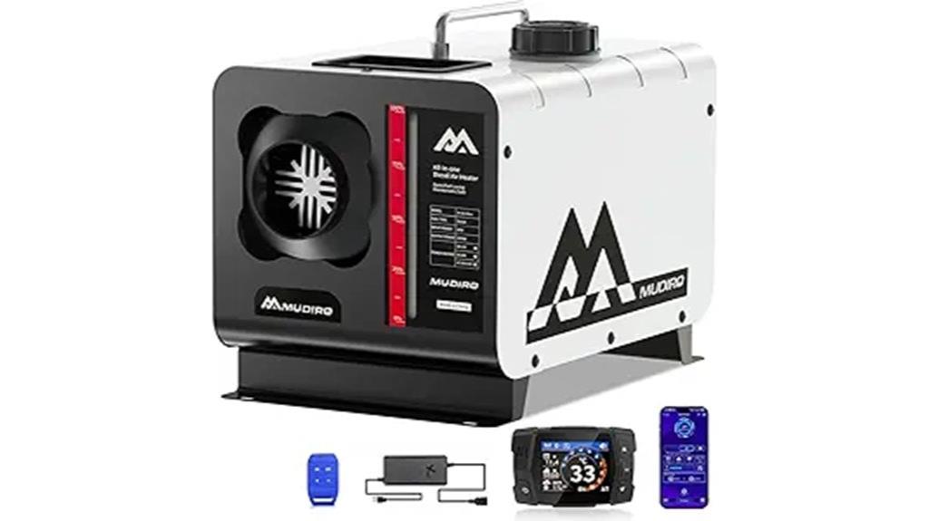 powerful diesel heater with co protection