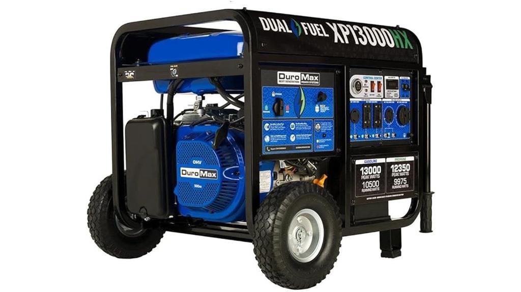 powerful dual fuel generator