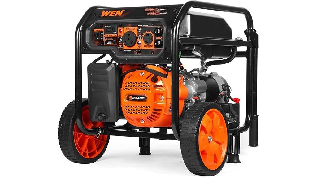 powerful portable generator with electric start