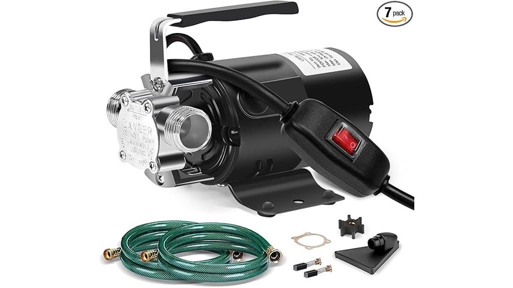 pump with hoses switch