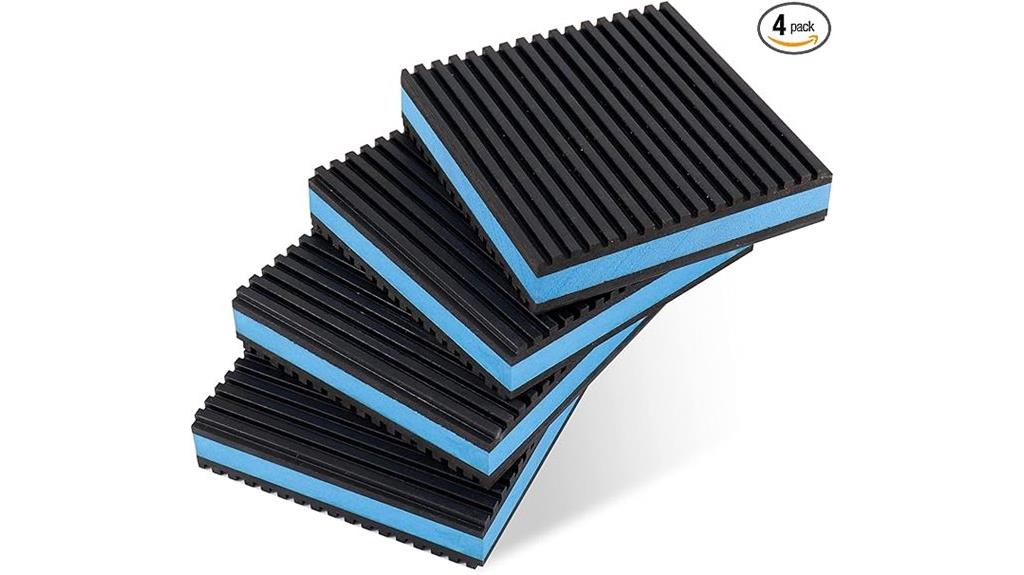 set of four rubber pads