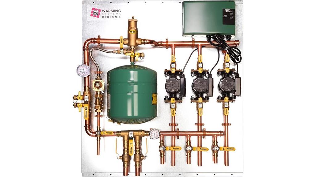 three zone radiant heating control