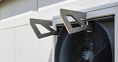 top wall mount heat pump brackets