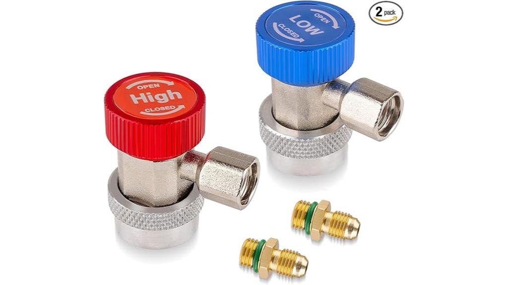 two piece r134a fittings