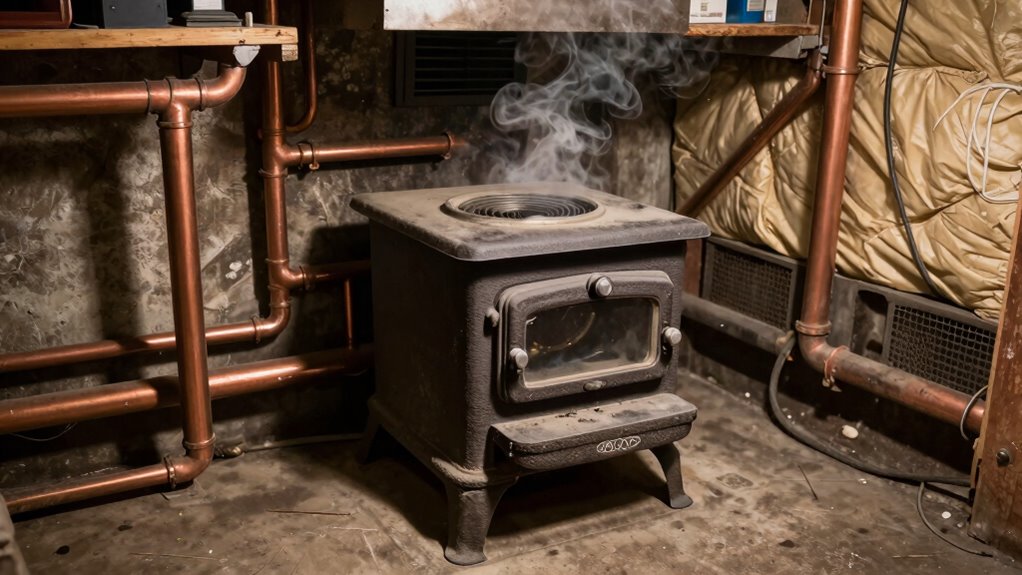 basement stove ventilation safety