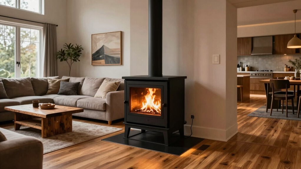efficient safe open heating
