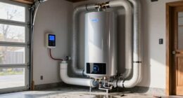 garage installation water heater