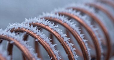 ice formation on coils