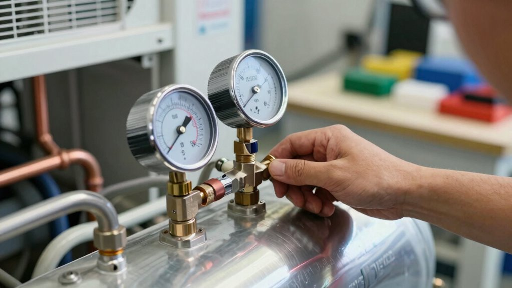 refrigerant calibration and leak detection