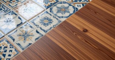 tile or vinyl flooring