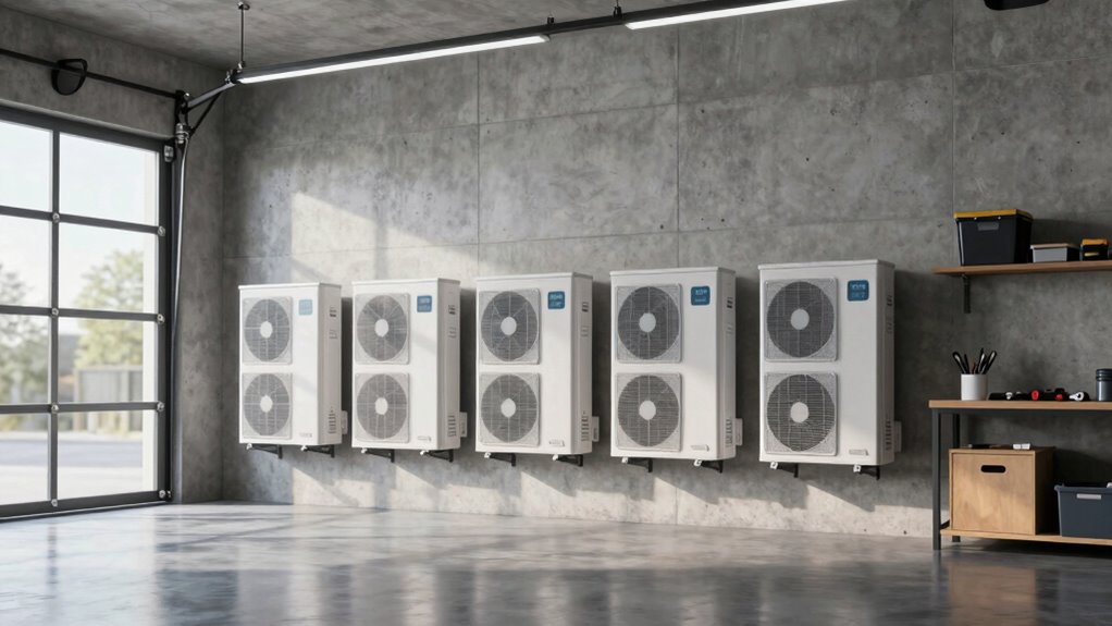 top garage mini split