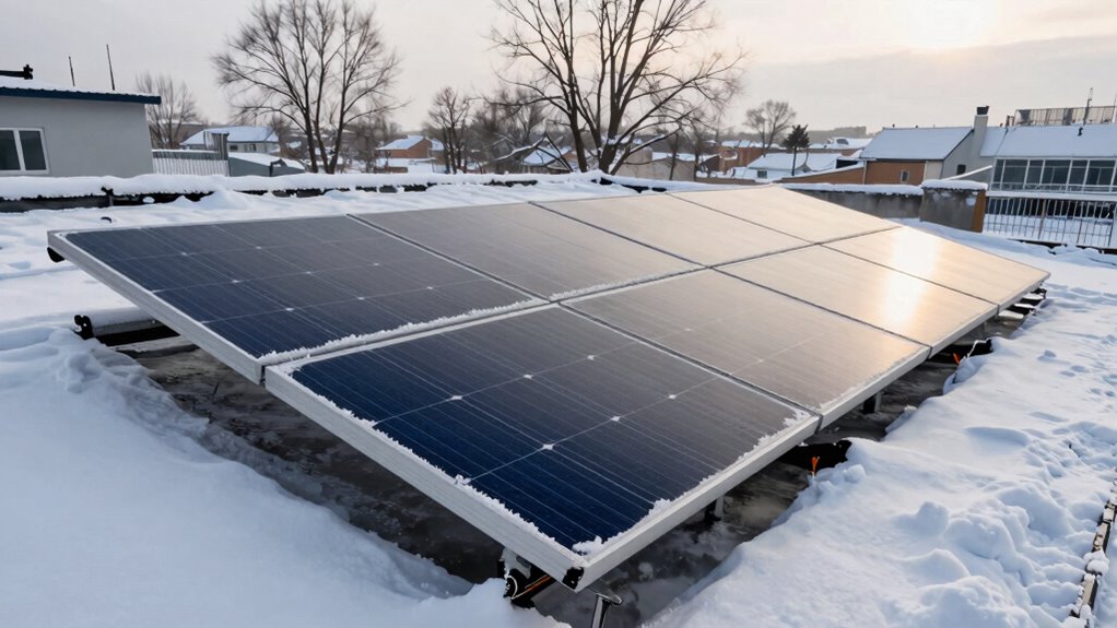 winter reduces solar efficiency
