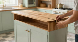 A Peninsula Counter Nearly Doubled the Storage in This 1950s Kitchen
