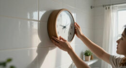 I Moved A Clock To My Bathroom, And It Changed My Morning Routine Forever