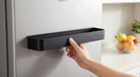 This Magnetic Shelf Turns The Empty Side Of Your Fridge Into Extra Storage Space