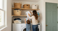 I Designed A Tiny Laundry Room For My Family Of 4 – These Clever Storage Ideas Keep It Clutter-free