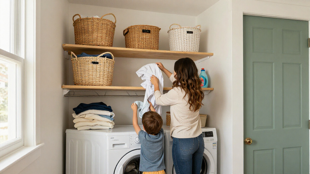 I Designed A Tiny Laundry Room For My Family Of 4 – These Clever Storage Ideas Keep It Clutter-free
